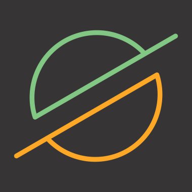 Yıldız modern simgesinin vektör illüstrasyonu. Stellar, herhangi bir para birimi çifti arasında işlem yapılmasını sağlayan bir kripto para birimi protokolüdür..