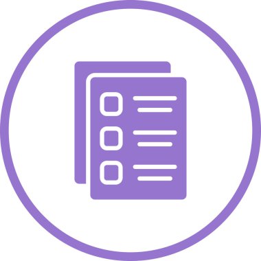 Belge simgesinin vektör illüstrasyonu 