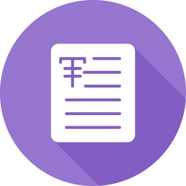 Belge Vuruşu web simgesi vektör illüstrasyonu