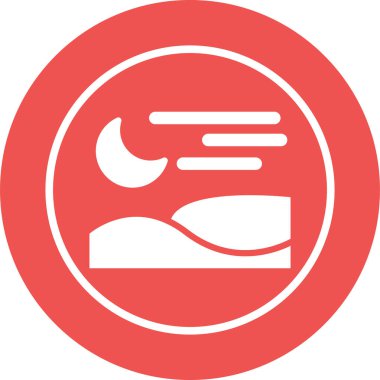 Valley Web simgesi vektör illüstrasyonu 