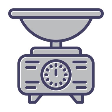 Ölçek simgesinin vektör illüstrasyonu 