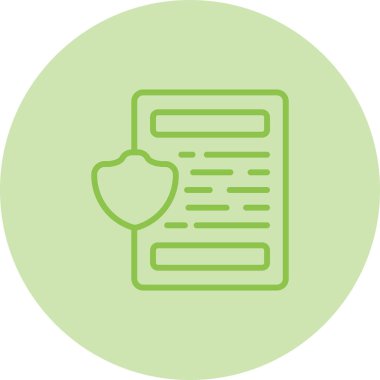 belge web simgesi, vektör illüstrasyonu