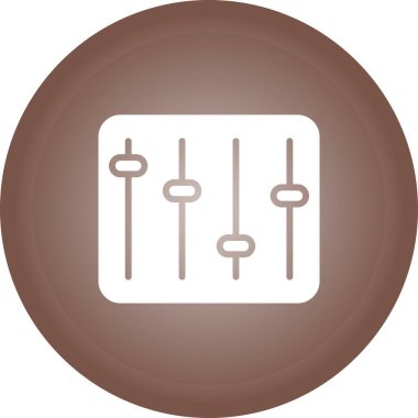 Eşitleyici modern simgenin vektör illüstrasyonu