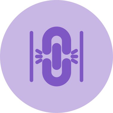 Bağlantıyı koparma simgesinin vektör illüstrasyonu