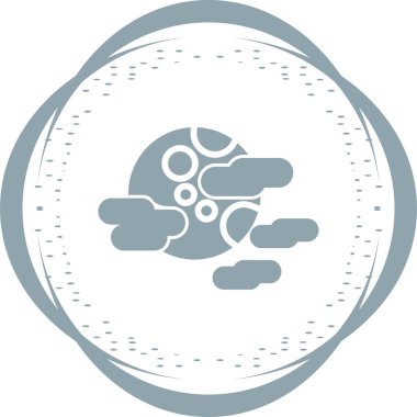 Bulut. Web simgesi basit illüstrasyon 