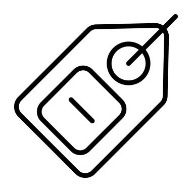 etiket web simgesi vektör illüstrasyonu 