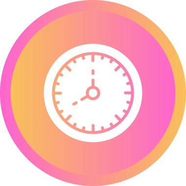 Saat. Web simgesi basit illüstrasyon 