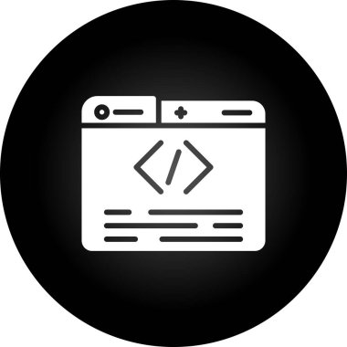 Programlama simgesinin vektör illüstrasyonu