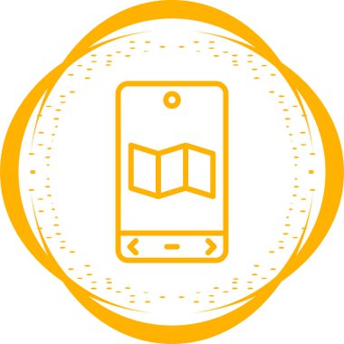 harita konumu ince çizgi vektör simgesi 