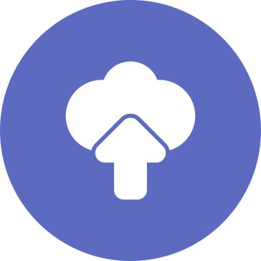 Bulut hesaplama simgesi vektör illüstrasyonu           