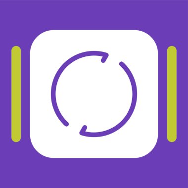 Yenile. Web simgesi basit illüstrasyon