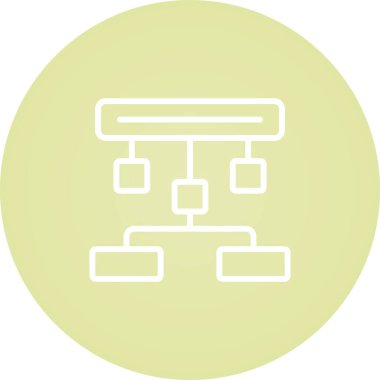 hiyerarşi. Web simgesi basit illüstrasyon 