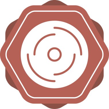 Disk modern simgesinin vektör illüstrasyonu
