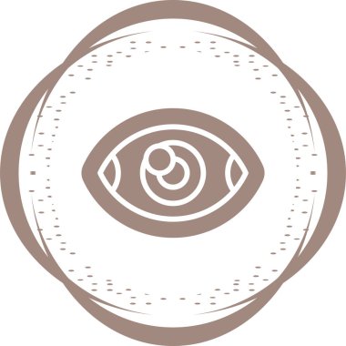 vizyon web simgesi basit illüstrasyon