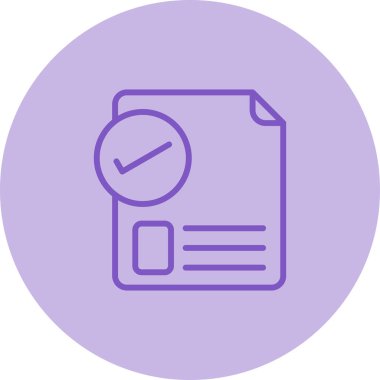 belge web simgesi, vektör illüstrasyonu