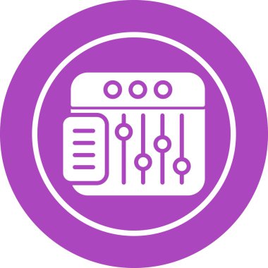 Tarayıcı web simgesi, basit illüstrasyon