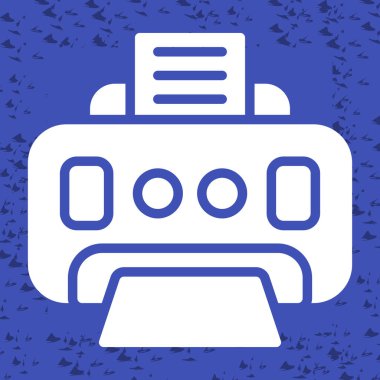 yazıcı vektör simgesi basit illüstrasyon