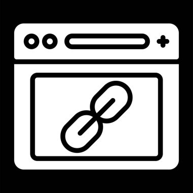 Tarayıcı web simgesi, basit illüstrasyon