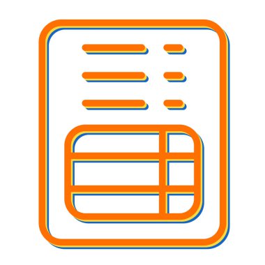 fatura simgesi, vektör illüstrasyonu basit tasarım