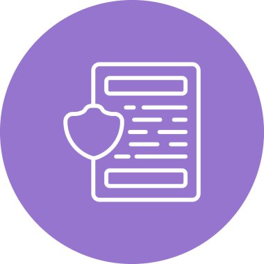 belge web simgesi, vektör illüstrasyonu