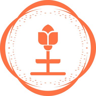 Lale. Web simgesi basit illüstrasyon 