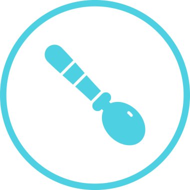 Kaşık. Web simgesi basit illüstrasyon