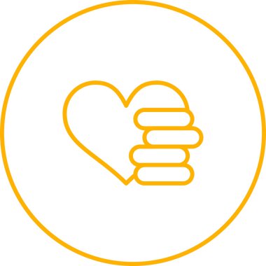  Donör İlişkileri web simgesi vektör illüstrasyonu 