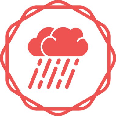 Bulut simgesi, vektör illüstrasyonu