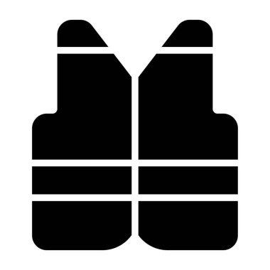 İzole edilmiş ceket web simgesinin vektör illüstrasyonu 