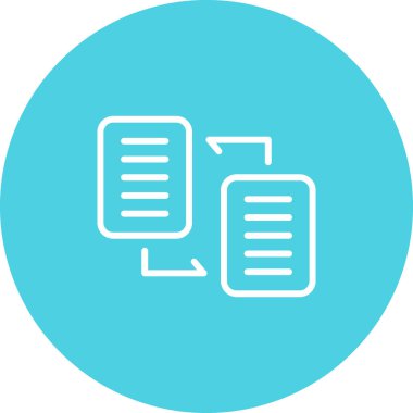 Belge Dağıtım web simgesi vektör illüstrasyonu