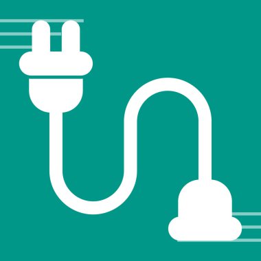 kablo bağlantı simgesi web illüstrasyonu