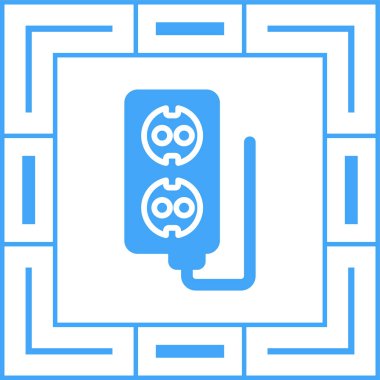 soket ağ simgesi vektör illüstrasyonu