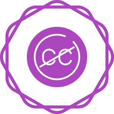 Uygulamalar ve web siteleri için kapatılan altyazı veya altyazı düz vektör simgesi