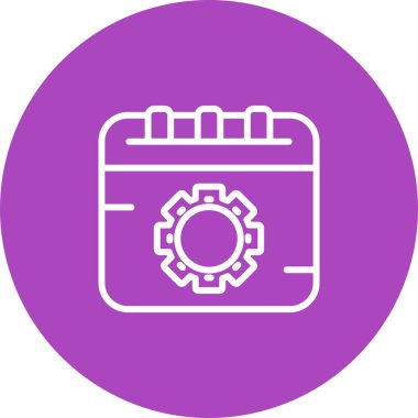 Takvim. Web simgesi basit illüstrasyon 