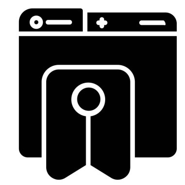 Yer İmleri simgesinin vektör illüstrasyonu