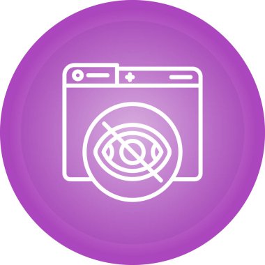 Özel. Web simgesi basit illüstrasyon