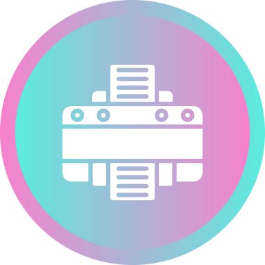 yazıcı vektör simgesi basit illüstrasyon