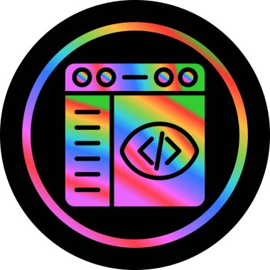 Tarayıcı web simgesi, basit illüstrasyon