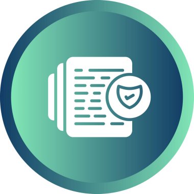 Belge Uyum simgesinin vektör illüstrasyonu