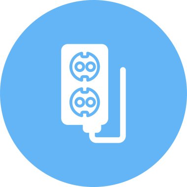 soket ağ simgesi vektör illüstrasyonu