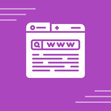 Web sitesi simgesi, vektör illüstrasyonu basit tasarım