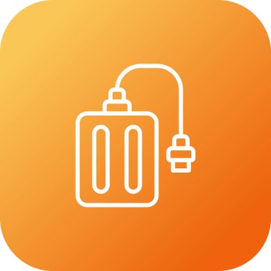 dış sabit sürücü simgesi, vektör çizim  