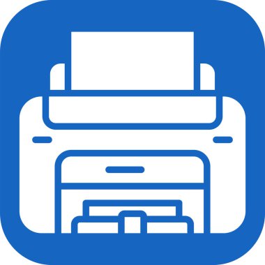 Lazer Yazıcı vektör simgesi basit illüstrasyon