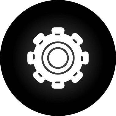 dişli web simge vektör çizim 