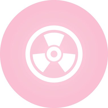 Radyasyon. Web simgesi basit illüstrasyon 