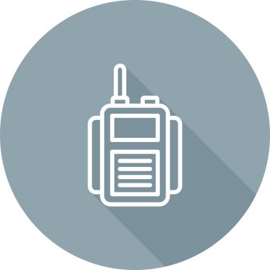 El kumandalı telsiz. Web simgesi vektör illüstrasyonu