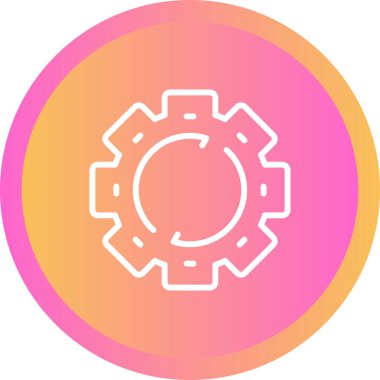 Yenile. Web simgesi basit illüstrasyon