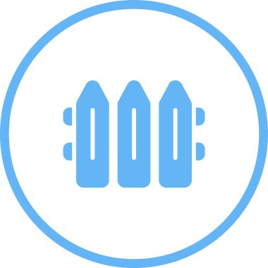 Çit. Web simgesi basit illüstrasyon