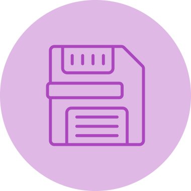 Eski depo işareti. Kaydet düğmesi. Beyaz arkaplanda disket simgesi, vektör illüstrasyonu.