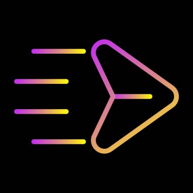 posta simgesi, vektör illüstrasyonu basit tasarım gönder